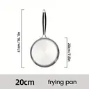 PURECOOK 304 Triple-Ply Stainless Steel Trimmed White-Gold Frying Pan Series | 1-Piece 20cm 304 Triple-Ply Stainless Steel White-Gold Frying Pan (Lid-Free, Trimmed Edges) image 4