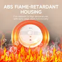 HEIMAN Smoke Detector, Radio Networkable, Wireless Smoke Detector Max. 40 Networkable Fire Alarms, 85 dB, 10 Year Battery, EN14604, with Mute Switch (Model 633-3 Pieces) image 8