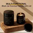 Zooly All-Black Bougie parfumée en pot en céramique senteur genévrier et lavande - 200 g image 2