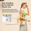 JISULIFE Life4 Ventilateur portable avec affichage LED - Blanc image 6