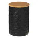 Maison by Premier Dolomite and Matt Black Tri Canister image 2