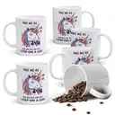 Alphynix 1pc 11oz White Mug with "Take Me As I Am" Unapologetic Quote & Sassy Unicorn, Bold Attitude Christmas or Thanksgiving Gift image 0
