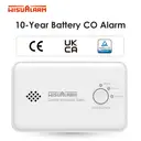 WISUALARM Carbon Monoxide Detector, 10-Year Battery Life, with Test/Silence Button, Conforms to EN 50291 Standard image 1
