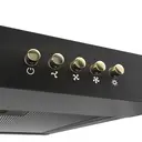 Ciarra Slimline 60cm Cooker Hood for Cabinet Mounting – Black Housing, Compact Build, Dual Venting Option, Push-Button Control image 4