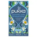 Pukka Chamomile Vanilla & Manuka Honey 20 Herbal Tea Sachets 32g image 0