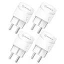 Antela alexa mini wlan-steckdose mit strommessung, kompatibel mit Google Home, Smart Life App, 2,4 GHz, überspannungsschutz, 4 stück image 0