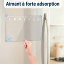 Alphynix Calendrier de réfrigérateur de cuisine, planificateur tableau blanc magnétique pour la maison et le bureau, marqueurs et chiffon inclus, idéal pour les rappels quotidiens et les rendez-vous, 1 pièce image 3