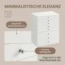 JOYFURNOS Schmuck-Organizer mit Schubladen, 8-stöckige Aufbewahrungsbox, Große Kapazität, Moderne Geschenkidee, Für Schlafzimmer, Weiß image 8
