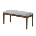 Dining Bench Orlando Walnut/Grey image 1