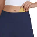 Willit Women's Yoga Capris Pants High Waist Straight Leg Athletic Exercise Workout Capris 21" Navy Blue L image 3