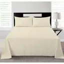 NightComfort Pillowcase Pair Non Iron Polycotton Beige image 2