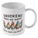 Alphynix 1Pc 11oz Ceramic Mug, Sarcastic Chicken Mug, Funny Chicken Lover Gift For Poultry Farmers, Chicken Keepers, Animal Lover Coffee Cup image 3