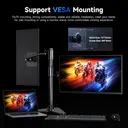 UPERFECT 22" 2K Portable Monitor with 2560 x 1440 QHD IPS 180° Adjustable Stand USB-C Mini HDTV Double Speaker for Laptop PC PS4/5 Switch/Xbo, VESA Compatible image 7