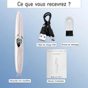 SUNLUXY S600 Recourbe-cils électrique pour courbure naturelle longue tenue, avec affichage LED de la température et de la batterie, arrêt automatique de sécurité - Rose image 9