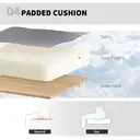 HOMCOM Draughtsman Chairs with 4D Lumbar Support, Ergonomic Mesh Tall Office Chair with Flip-up Armrests and Adjustable Footrest, 360 Degree Swivel Task Stool, Home Office, Charcoal Grey image 6