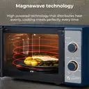 Tower Cavaletto Manual Microwave - Midnight Blue & Rose Gold, 20L, 800W, with 5 Power Levels & 35 Minute Timer, T24038MNB image 5