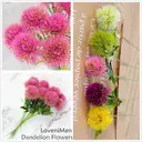 Yuejia Lot de 8 plantes roses artificielles - 28 cm image 4