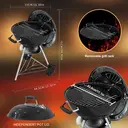 Huacan Apple Stove Charcoal Grill Thickened Large Portable Outdoor Barbecue Stove Home Camping Oven 1 piece image 4