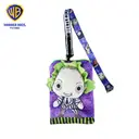 1pc Beetlejuice Plush Smartphone-Fit Lanyard Card Holder Officially Licensed Magical Spooky Cosplay Props Movies Anime Peripheral Gothic Striped Character Themed Accessory Gift image 0