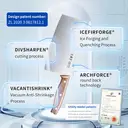 WANGMAZI Couteau à découper Cleaver - Série Shenmu Lu - Acier inoxydable 400 - Manche en noyer - 9,1 x 30,8 cm image 4