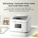GORGENOX tafelmodel vaatwasser voor 3 sets, geen installatie nodig, hoge temperatuur sterilisatie, wassen, drogen en opbergen in één, actief zuurstof groente- en fruitwasfunctie, compacte vaatwasser voor thuisgebruik DW4-D30A image 2