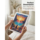 JU7CER 5D Full-Circle Diamond Painting Kit - Black Cat | Warm Sunset Adult Hobby Animal Crystal Painting | Home Wall Decor & Gift 12×16 inches (30×40 cm) image 7