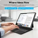 Rexsun Tablet Keyboard Case – Magnetic Floating Design, Detachable Protective Cover, Precision Trackpad for iPad Pro 11"/Air 10.9"/11", Model P11-1 (Black) image 7