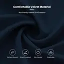 CLIPOP 360° Swivel Dining Chairs Set of 2 Velvet Upholstered Desk Chairs without Wheels Ergonomic Office Chair with Arms and Metal Legs for Home Study 0197 Blue 54.5*46*80 cm image 4