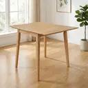 Dining Table Hanover Rectangle Extendable Drop Leaf Oak 76x61-97cm image 1