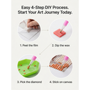 JU7CER Adult 5D Full Drill Diamond Painting Kit - Large Aurora Round Diamond DIY Craft for Beginners | 11.81×19.69 Inches (30×50cm) image 4