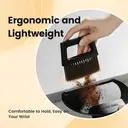 MHW-3BOMBER Brosse à café petite, ensemble de balai à main et de pelle, ensemble de petite brosse et pelle magnétiques, poils doux, brosse pour le comptoir de café à domicile, cuisine, bureau, B5188B image 4