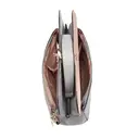 Miss Lulu Suede PU Leather Shoulder Bag, Top Handle Crossbody Purse, Elegant Saddle Handbag for Work Wedding Evening Daily grey image 2