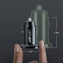 ACEFAST B1 38W Mini Dual Car Charger(USB-C/ USB-A) - Black image 3