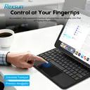 Rexsun Tablet Keyboard Case – Magnetic Floating Design, Detachable Protective Cover, Precision Trackpad for iPad Pro 11"/Air 10.9"/11", Model P11-1 (Black) image 2