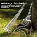 MADLAND The 15-tine leaf rake, when unfolded, measures 160 centimeters in length and 67 centimeters at its widest point image 2