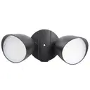 LUTEC Shrimp Applique d'extérieur LED double tête de sécurité, 5 000 K - Noir image 0