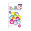 Unique Party Happy Birthday Latex Balloons, 22.5cm, 10 Pack image 1