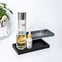 JORDAN&JUDY 2-Pack Gray Silicone Tray, Soft Material, Essential Bathroom Organizer image 1