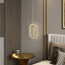 Homary Ovated Gold Ring Pendant Light 1-Light LED Lighting with Adjustable Cable image 2