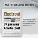 Bigme Lecteur d'ebook B6, écran e-ink 6 pouces, blanc, rétroéclairage à 36 niveaux, Android 14 avec Google Play intégré, 4 Go + 64 Go image 4