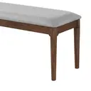Dining Bench Orlando Walnut/Grey image 2