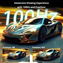 Gawfolk Moniteur incurvé 24,5 pouces 1K Full HD, Taux de rafraîchissement 100 Hz, Temps de réponse 1 ms (MPRT), Courbure 3000R, Haut-parleurs intégrés, AMD FreeSync, Protection oculaire, Antireflet, Faible latence d’entrée, HDMI, Support VESA 75 x 75 mm, Noir image 1