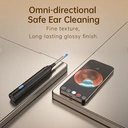 Sunluxy Ear Wax Removal Tool with Camera, 10MP HD, 7 Kits, 6 LED Lights, Soft Silicone Tips, IPX5 Waterproof, Type-C Rechargeable, Compatible with iOS & Android – H1, Black image 2