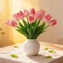 Wei's Moment 7Pcs Artificial Tulips Flowers
Fake Flowers Latex Tulips Real Touch for Party Home Wedding Decoration and DIY Decor, Multicolor Peach pink image 1