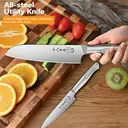 Set de Couteaux Polyvalents SHIBAZIZUO (Couteau Polyvalent + Couteau à Fruits) Ensemble de Couteaux de Cuisine Domestique image 1