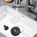 JORDAN&JUDY 4-Pack Brushed Silver Suction Cup Hooks, for Bathroom & Kitchen, Strong Hold image 5