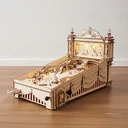 Robotime ROKR Puzzle 3D en bois, Jeu de flipper - 27,5 x 27,5 x 47,5 Cm - 1 Pièce, décoration à la maison, décoration d’étagère,Cadeaux artisanaux pour adultes et adolescents,Jouets éducatifs image 5