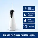 BAIR CARE M4 draagbare waterflosser met druksproeimodus, batterijduur van 30 dagen, via USB oplaadbaar, 4 reinigingsstanden, IPX7-waterdicht, compacte monddouche voor dagelijkse verzorging en reizen image 1