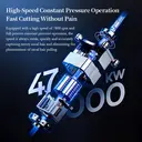 Sparoma 3-in-1 Nose & Facial Hair Trimmer for Men – Trimmer for Nose & Ear Hair & Eyebrow & Detail, 7800 RPM High-Speed Motor, 120-Min Runtime, IPX7 Waterproof – Precision Stainless Steel Dual-Blade Head, LED Display – Type-C Rechargeable, TC-016 3-IN-1, Black image 5