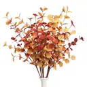 Yuejia 3Pcs 27.5in/70cmArtificial Eucalyptus Stems Fall Decorations with Fall Eucalyptus Leaves Autumn Decorations for Office and Home Artificial Plants for Floral Arrangement image 1